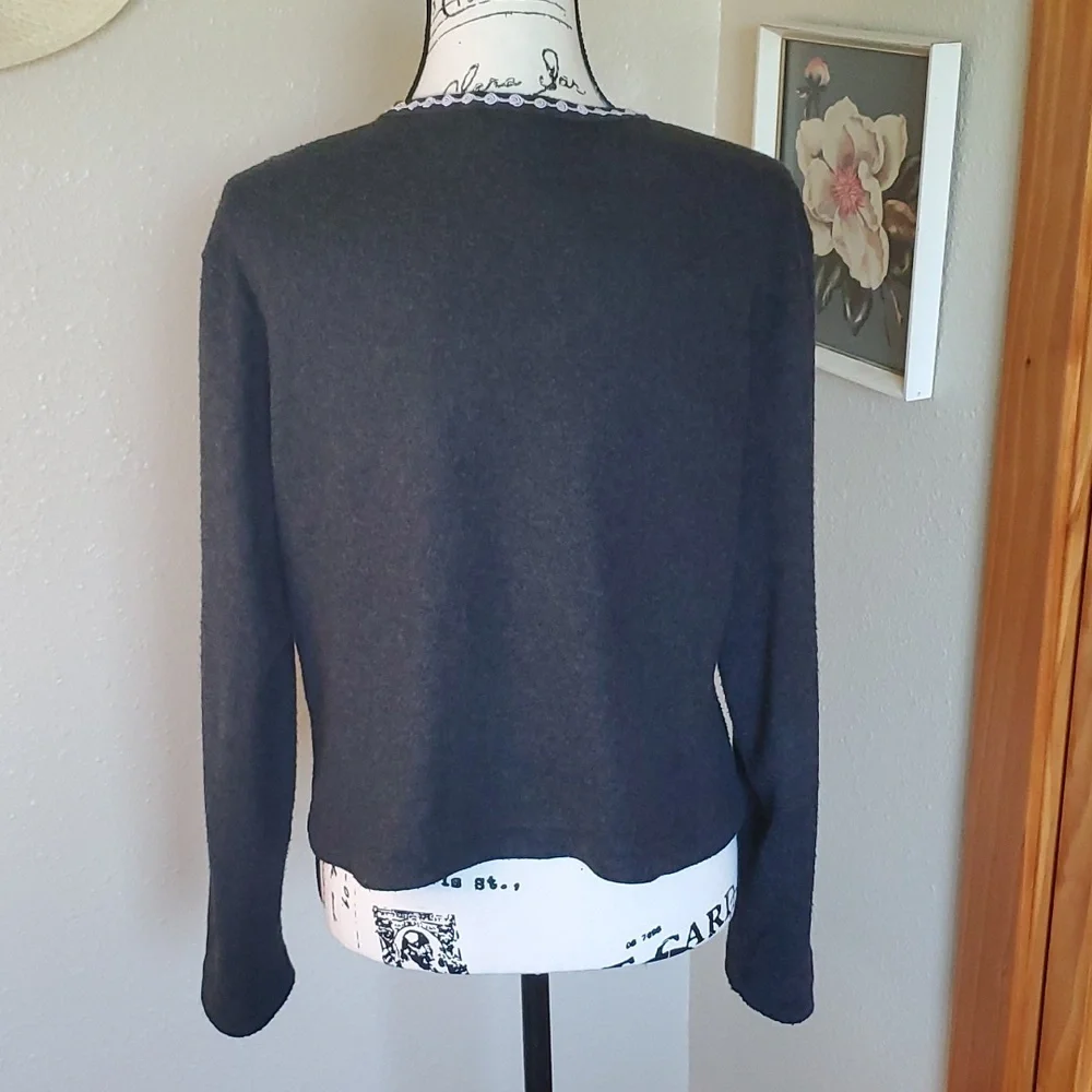 Xhilaration Cardigan Sweater Charcoal Gray SIZE XL - Picture 4 of 9